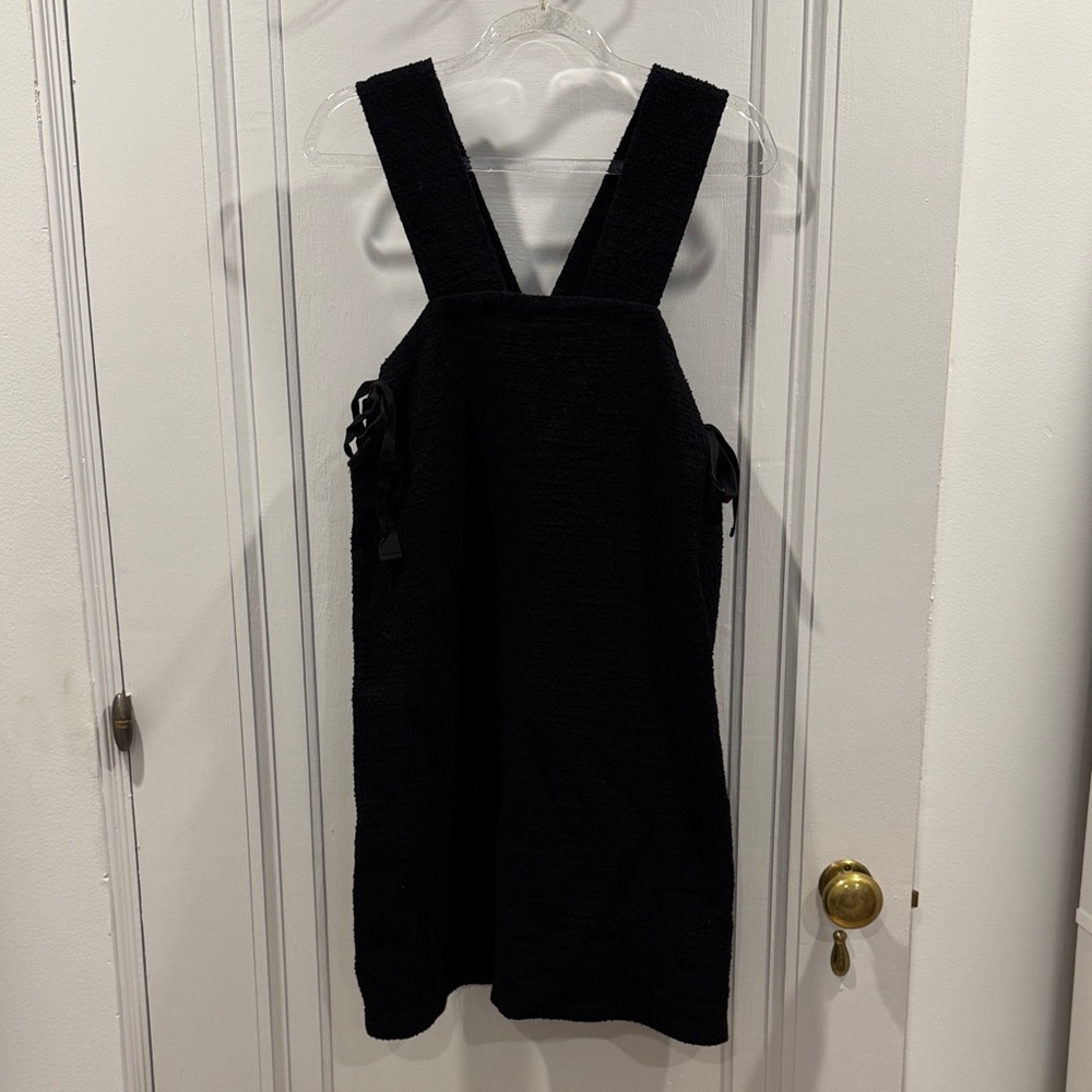 Madewell Textured Black Mini Dress